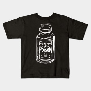 Poison Bottle White Kids T-Shirt